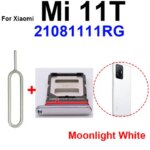 Sim Card Tray Slot Holder Xiaomi Mi 11T Mi 11T Pro Sim Card Reader Adapter Replacement Parts (New)