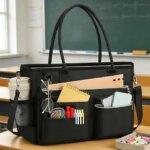 15.6 Inch Work Teacher Tote Bag for Women Business Commuter Laptop Bag Large Capacity Professional Laptop Tote Bag with Zipper (New)