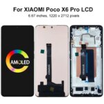 X6 Pro 2311DRK48G AMOLED Screen Assembly Xiaomi POCO X6 Pro LCD Display Touch Screen with Frame Digitizer Replacements (New)