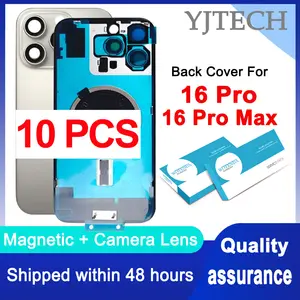 S98643e5205ff4f2d95ead0a19af47827Y_300x300q75 10 / Lot 2 in 1 iPhone 16 Pro Max Back Housing Cover Battery Glass 16 Pro Rear Door Chassis Frame Bezel Metal Plate Bangladesh (New) - Image 1