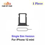 Single SIM Card Tray Holder Slot Replacement iPhone 12 Mini Single Sim Version Card Tray Holder Black Blue White Purple(1PC) (New)