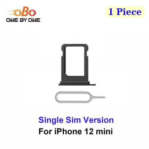 S9870c86090d74f7c8143534db3829879j_480x480q75 Single SIM Card Tray Holder Slot Replacement iPhone 12 Mini Single Sim Version Card Tray Holder Black Blue White Purple(1PC) (New) - Image 1