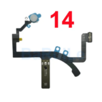 BaRuiLe 1pcs Power Volume Buttons Mute NFC Wireless Charging Flash Light Power Flex Cable iPhone 14 Pro Max 14 Plus Parts (New)