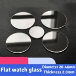 2pcs 19mm-46mm Flat Watch Crystal Mineral Glass Replacement Part 2mm Thickness Watch Glass (New)