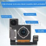 Big Rear Camera Flex For iPhone 13 14 15 16 Mini Plus ProMax 12 11 Back Camera Main Lens Ribbon Flex Cable Repair Parts (New)