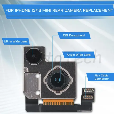 S993854139f784ec99009bbb21cb067baT_480x480q75 Big Rear Camera Flex For iPhone 13 14 15 16 Mini Plus ProMax 12 11 Back Camera Main Lens Ribbon Flex Cable Repair Parts (New) - Image 1