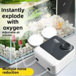 Ultra Quiet & Powerful Air Pump SeBO AQ-005 - High Output Oxygen Pump for Aquarium Silent Operation (New)
