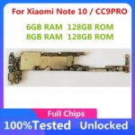 For Xiaomi Mi Note 10 CC9 Pro Motherboard Unlocked Original Mainboard Global Version Full Working Circuits Logic board Working (New)