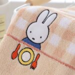 Cartoon Kawaii Miffy Towel Take A Bath Soft Absorb Water Breathable Quick Drying Practical 100% Cotton Fashion GoodLooks Durable (New)