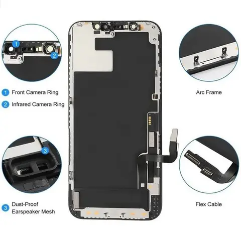 S9a1e3fa0eb2043c4b53e72f8005de9e5S_480x480q75 LCD Display For iPhone X Touch Digitizer Assembly Screen Replacement For iPhone XR XS MAX 11 12 13 14 Plus 15 PRO MAX INCELL FHD (New) - Image 1