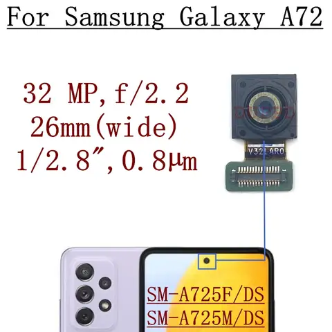 S9a51707cf28e4721b7e1a3ea07ad1040I_480x480q75 Rear Camera Samsung Galaxy A72 A725F A725M 4G 5G Front Facing Telephoto Back Main Wide Camera Module Flex Cable (New) - Image 1