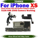 Full Chips Main Logic board for iPhone XS 64g 256g Authentic Motherboard With Face ID Mainboard Plate With Cleaned iCloud (New)