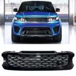 Racing Grills For Land Rover Range Rover Sport 2014-2022 (l494) Svr Full Black Grille Grill Honeycomb Hood Front Bumper Lr062238 (New)