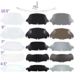 Motorcycle 4.5" 7" 9" 10.5" Fairing Windscreen Windshield For Harley Touring Electra Street Tri Glide FLHTK FLHXS 2014-2022 (New)