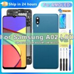 65 AMOLED Screen Samsun Galaxy A02 A022 A022M A022F A022G SM-A022F LCD Display With frame Touch Screen Digitizer Assembly (New)