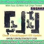 Working iPhone 12 Pro /12pro Max Motherboard With Face ID Unlocked Logic Clean Free iCloud iphone 12 pro max Board Bangladesh (New)