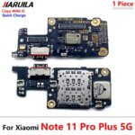 New For Xiaomi Redmi Note 11 11E 12 13 Pro Plus 4G 5G USB Charging Port Dock Charger Connector Board Microphone Flex Cable (New)