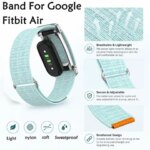Nylon Watch Strap Google Fitbit Air Skin Friendly Breathable Sweatproof Wearing Replacement Wristb Google Fitbit Air (New)