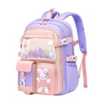 AW Primary School New Girls Schoolbag Kawaii Lightweight Childrens Bag Waterproof Bags Colorful Travel Backpack Mochilas Gifts (New)