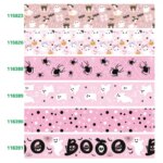 10Yards Halloween Pumpkin Skeleton Stripe RIP Grosgrain/Satin Ribbon Printed Ribbon For Crafts Decoration Bow 115823 (New)