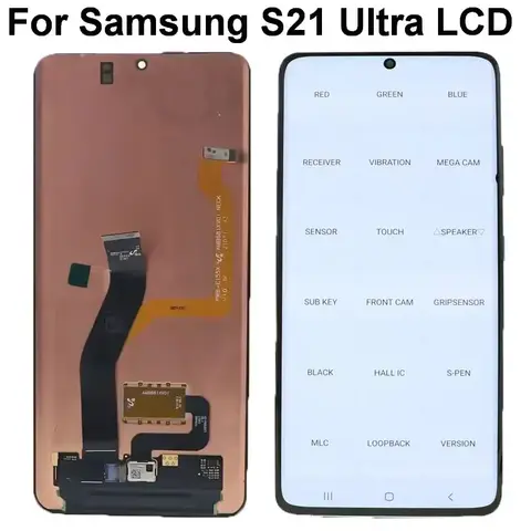 S9bcb863b039343a0a255c8f690fea26cb_480x480q75 6.9Inch Amoled Screen For Samsung Galaxy S21 Ultra 5G G998B G998U G9980 LCD Display Touch Screen Digitizer Assembly With defects (New) - Image 1