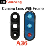 Rear Camera Glass Lens Samsung Galaxy A36 A40 S A41 A42 Back Camera Glass Lens With Frame With Adhesive Sticker Replacement (New)