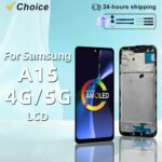 AAA+++ AMOLED SM-A155F LCD For Samsung Galaxy A15 4G Display Touch Screen For Samsung A15 5G SM-A156B Display Replacement Parts (New)