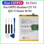 BackShell 5000mAh BLP803 Battery OPPO Realme C17 Realme V3/Realme Q3i 5G /Realme 7i/Realme Narzo 30 5G Batteries Bangladesh (New)