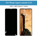 61 OLED Sharp Aquos sense8 LCD Display Touch Screen Digitizer Panel Assembly Sharp Aquos sense 8 Display Replacement (New)