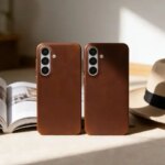 Retro Samsung Galaxy S26 Ultra Case S25 S24 S23 S22 S21Luxury Genuine Leather Cases Galaxy S26 Vintage Phone Back Cover (New)