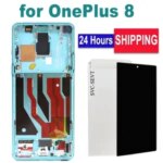 6.55  Original Display OnePlus 8 AMOLED LCD Display Screen Touch screen Digitizer Assembly OnePlus 8 LCD Screen Bangladesh (New)