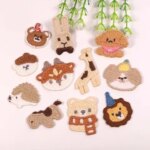 20PCS New Cute Mini Cartoon Animal Embroidered Fabric Patches for Clothing Hairpins and Accessories. (New)