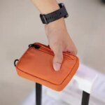 Portable Mini Coin Bag Nylon Solid Color Money Holder Small Wallet Men (New)