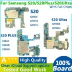 100% Working Unlocked Motherboard Samsung Galaxy S20 G980F G981 S20 Ultra G988U G988B S20 Plus G985F G986 Logic Board Bangladesh (New)