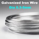 0.5kg Galvanized Iron Wire Dia 0.3 0.4 0.5 0.6 0.75 0.83-5mm Handmade DIY Model Material Crafts Decoration Making Parts (New)