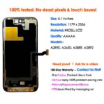 High-Quality Incell iPhone 14 pro LCD Display Replacement Touch Screen Digitizer Assembly Repair Part Device (New)