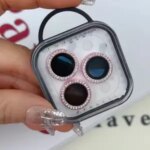 2 3 Glitter Diamond Camera Lens Protector IPhone 16 17 Pro Max Back Mini Cover Lens Ring Glass IPhone 16 Plus Bangladesh (New)