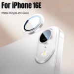 Alloy Camera Protector iPhone 17Air 16E 2025 Metal Ring Lens Tempered Glass Back Lens Cover Protective Cap Bangladesh (New)