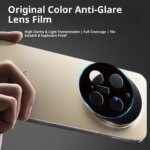 3D Back Tempered Glass Camera Lens Protector Vivo X300 Pro Black Camera Protectors VIVO X300 X300Pro Lens Film Cover (New)