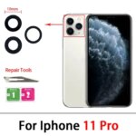 Camera Glass Lens Back Rear Camera Glass Lens with Glue Replacement Repair Spare Parts iPhone 11 Pro Max 14 Plus 13 12 Mini (New)