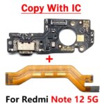 Xiaomi Redmi Note 7 8 8T 9 9S 10 10S 12 Pro 4G 5G Dock Connector Micro USB Charger Charging Port Mainboard Main Flex Cable (New)