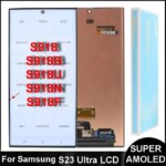6.8" Dynamic AMOLED S918 Screen For Samsung S23 Ultra 5G LCD SM-S918B SM-S918B/DS S918U Display Touch Screen Digitizer Assembly (New)