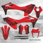 For GASGAS GAS GAS ES 700 ES700 2022 2023 2024 Graphics Decals Stickers Motorcycle Background Custom (New)