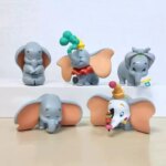 Cute Disney Dumbo Action Figure Toys Mini Size Jumbo Dumbo Elephant Anime Figure Dolls Car Decor Model Gifts (New)