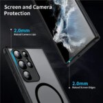Suitable for Samsung S25 S24 S23 S22 Magnetic Mobile Phone Cases A52 A53 A73 Matte Anti-fall Protective Samsung S25 Ultra Case (New)