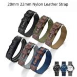 20mm 22mm Universal Canvas Leather Watch Strap Soft Breathable Men Women Sports Watch Band Bracelet For Hamilton Khaki Field (New)