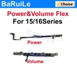 BaRuiLe 1 Power Volume Button Mute Switch Flex Cable iPhone 16 Pro Max 15 Plus Volume Button Control Cable Repair Part Bangladesh (New)