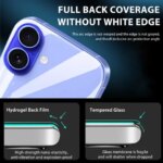 4-1Pcs Back Hydrogel Film iPhone 16 15 Pro Max 13 14 12 11 XS XR 7 8 Plus Soft Clear Screen Protector Phone Accessories (New)