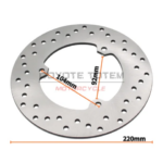 Motorbike round rear brake disc 220 mm rotor Yamaha YZF-R3 YZF R3 (321cc ABS) 2015-2021 MTN 320 A (MT-03 MT03) 2016-2021 (New)