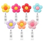 1pc Retractable Nurse Doctor Chest Badge Reel Clip Holder Work ID Card Holder Keychain Badge Accessories Women Gifts (New)